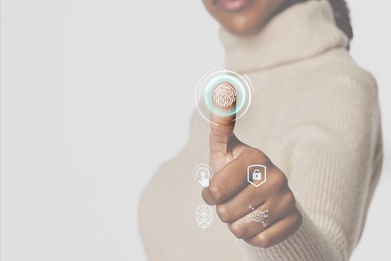 Reloj checador huella digital