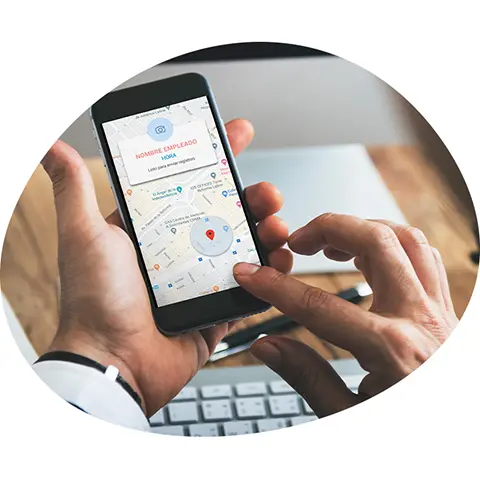 App reloj checador entradas y salidas