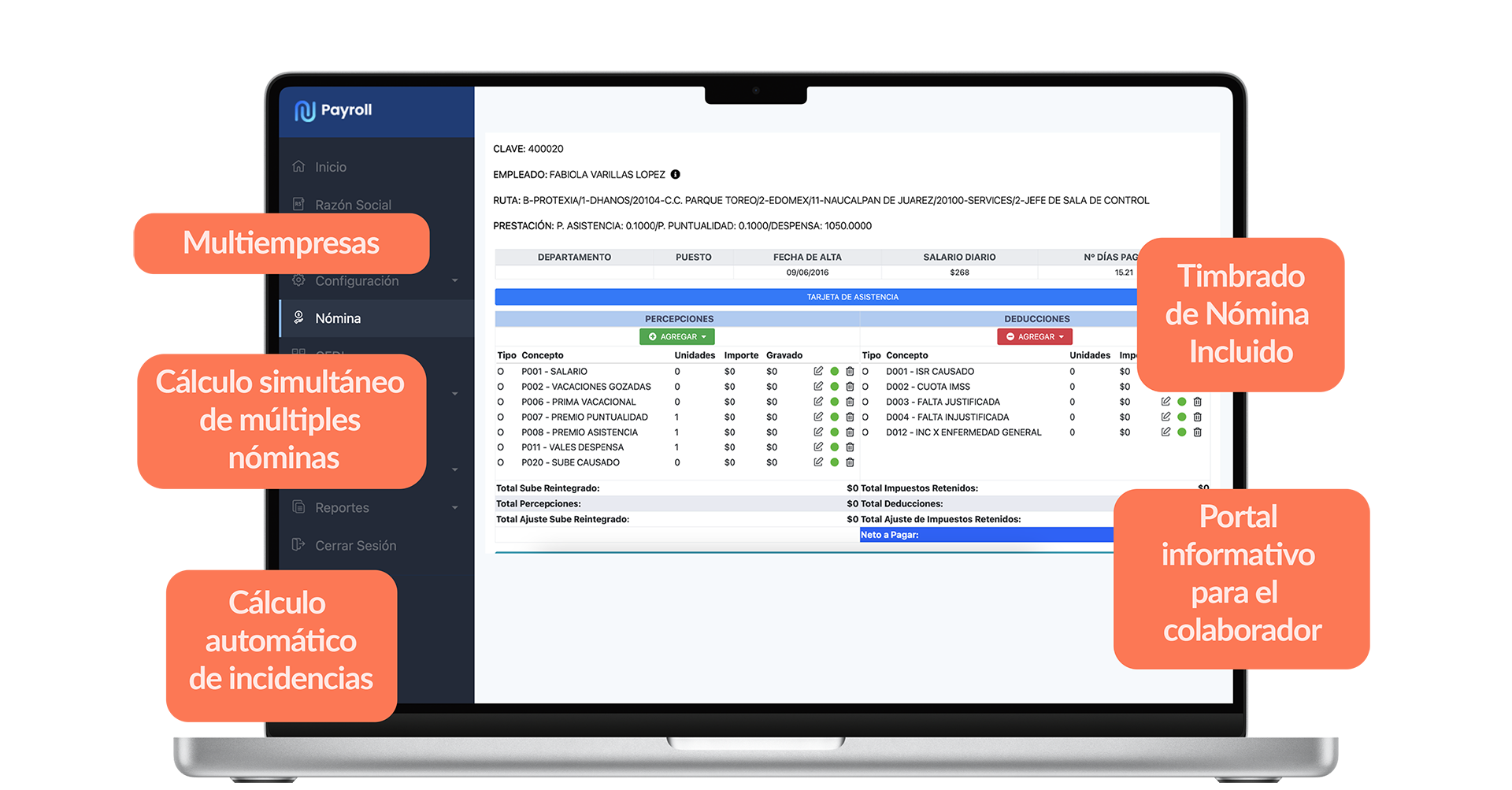 Servicios de nómina en México timeweb