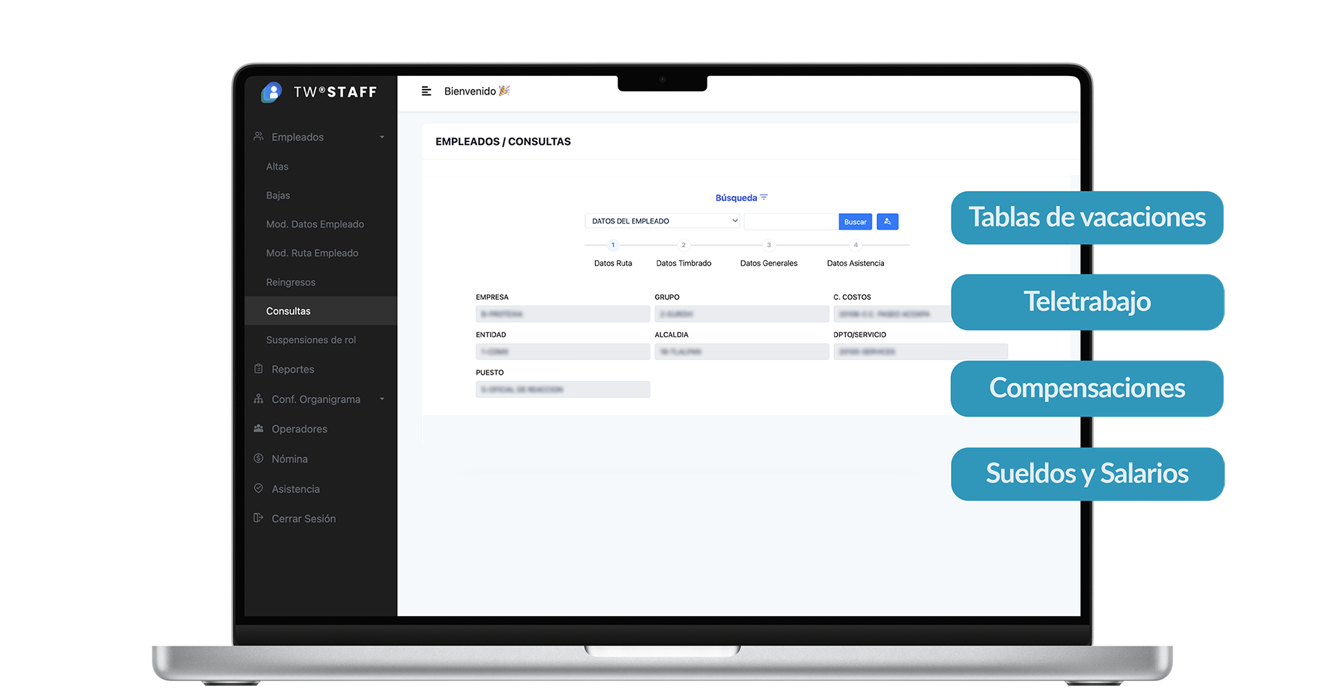 Sistema de control de asistencia, nómina y políticas internas